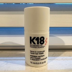 K18 Biomimetic Hairscience Mini Leave-In Molecular Repair Hair Mask 0.5 oz